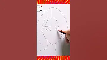 رسم بنت حزينة بالرصاص للمبتدئين 