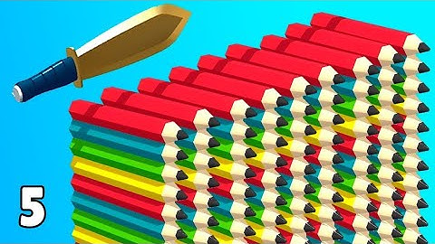 Slice it all! - Gameplay walkthrough - All Levels 51-55 - Satisfying Mobile Game