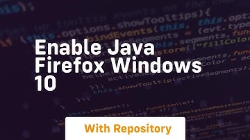 enable java firefox windows 10