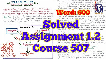 NIOS D.El.Ed: Solved Assignment 1.2, Course 507, Download pdf File