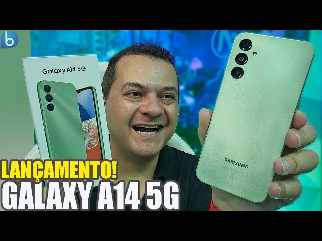 Smartphone Samsung Galaxy A14 5G 128GB 4GB RAM Octa Core Câmera Tripla de  50MP Tela Infinita de 6.6 Verde SM-A146M