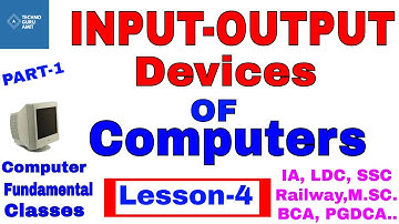 Input and Output devices of computer IN HINDI | CLASS 4