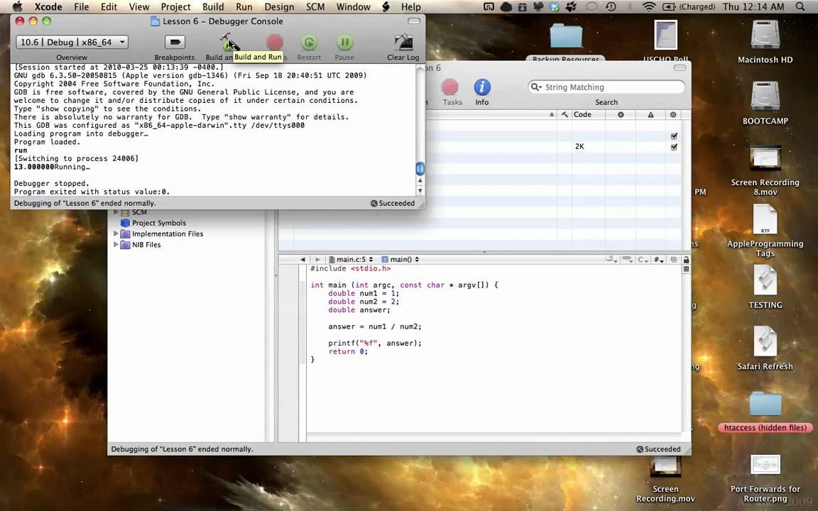 programming c on mac