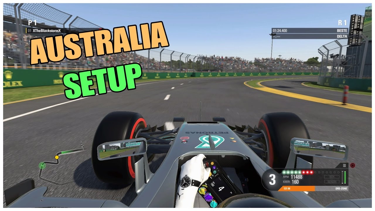 F1 2016 Australia / Melbourne / Setup + Hotlap 