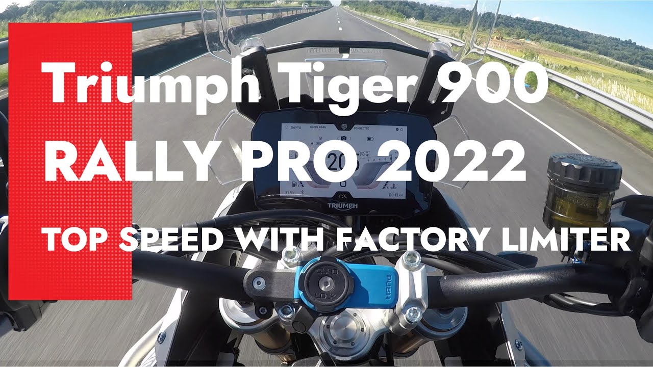 TRIUMPH TIGER RALLY PRO TOP SPEED - YouTube