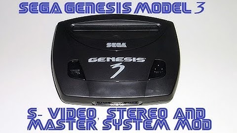 Sega Genesis Model 3 LED, S-Video, Stereo And Master System Restore