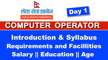 Computer Operator Tayari Syllabus Introduction and requirements || Day 1 || Readersnepal
