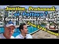 Jomtien beachfront  central pattaya  3 great rentals from 246month 