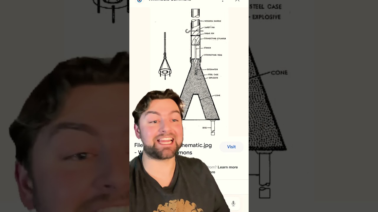 Hitting a tank with a bomb on a stick 