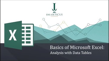 Microsoft Excel Tutorials | Basics of Excel - Analysis with Data Tables