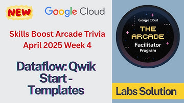 Dataflow: Qwik Start - Templates | #qwiklabs  | #GSP192