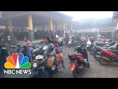 Indonesia Volcano Erupts, Evacuations Underway