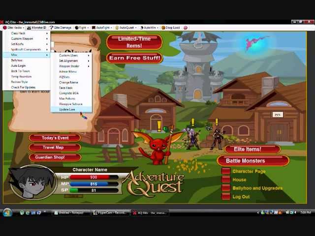 AQ Adventure Quest Elite Trainer Hack 2013 [STILL WORKING] [Free Download]  [NO SURVEYS] - YouTube