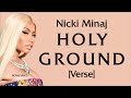Nicki minaj  holy ground verse  lyrics