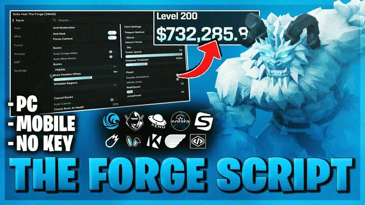 [2026] The Forge Script – KEYLESS | INSTANT FORGE | AUTO FARM | AUTO FORGE
