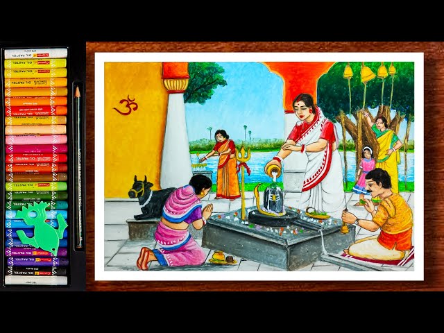 Maha Shivratri 2021 | How To Draw Shivling Drawing | Shivling Drawing Easy  Step by Step | Mahadev | Maha Shivaratri is a Hindu festival celebrated  annually in honour of the god
