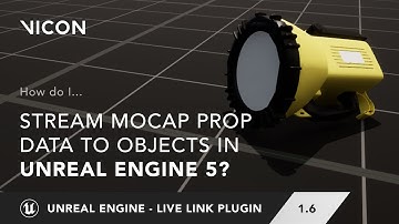 Streaming motion capture prop data to objects in Unreal Engine 5