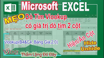 #|Excel - MẸO: Dùng  Hàm  VLOOKUP CÓ GIÁ DÒ TÌM LÀ HAI CỘT Giúp Xử Lý Công Việc #Ex_Linh #tinhoc