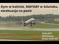 SAS A319 Dym w kabinie, awaryjne lądowanie, MAYDAY w Gdańsku, zapis rozmów ATC #ARCHIWUM