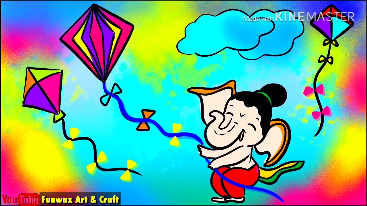 Basant Panchami Kite Drawing Drawing Of Ganesha Flying Kite Happy Vasant Panchmi Youtube Basant Panchami Kite Drawing Drawing Of Ganesha Flying Kite Happy Vasant Panchmi Youtube