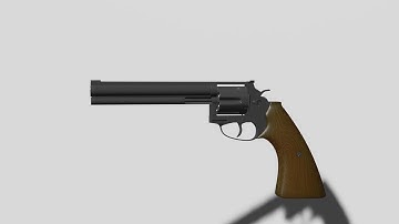 Blender Revolver shoting animation