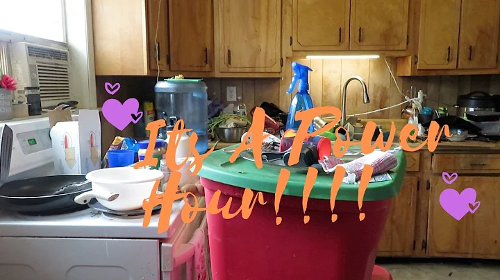 Vlogmas Day 4 \ Power Hour \ Clean With Me \ Cleaning This Mess