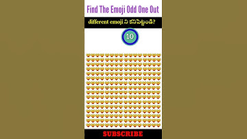 Find The Odd Emoji Out | emoji puzzle brain game | emoji riddle challenge #shorts#riddles_ challenge