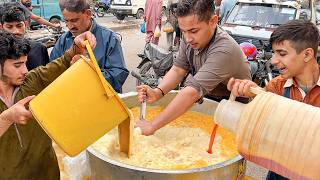 ICE MANGO JUICE! Street Side AAMRAS MANGO MILK SHAKE Making in RAMADAN IFTAR Rs. 50/= Street Food