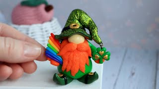Miniature Gnome for St. Patrick's Day☘️🌈Гном на День Святого Патрика☘️🌈