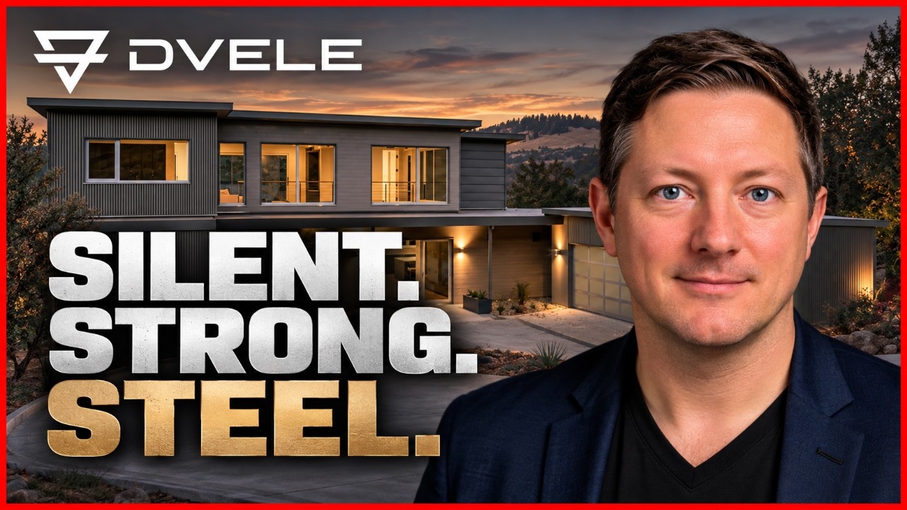 YouTube thumbnail for “Dvele Shares Its Learnings on Steel Frame Construction, Capacity and Scale” by Dave Cooper LIVE