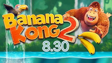 Banana Kong 2 / In one run: Reach the snack at the beach without using the power dash