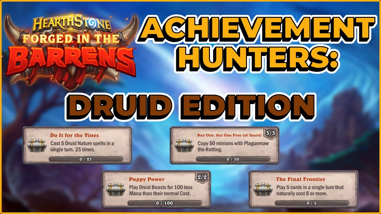 How to Do Hearthstone Barrens Achievements Druid Edition of Gameplay