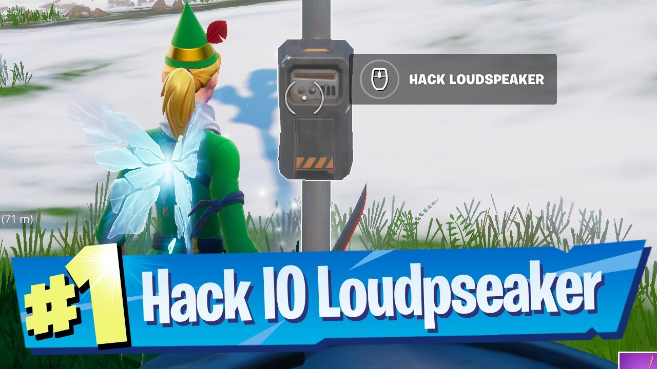 Fortnite Hack IO Loudspeakers Guide - Hack IO Loudspeakers Locations