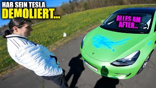 Hab seinen 500PS TESLA komplett gehickt...