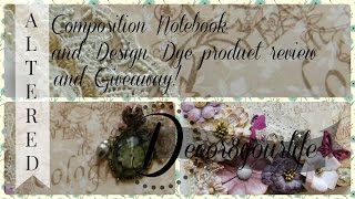 ALTERED COMPOSITION NOTEBOOK and Giveaway! (CLOSED)