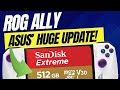 Rog allys sd card issue  huge update from asus