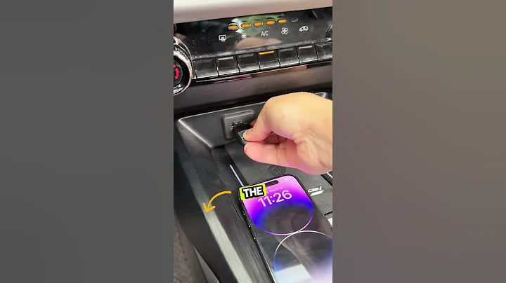 Mini wireless CarPlay Adapter let's you eliminate dangling cables.