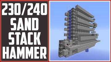 Minecraft Tutorial: 230/240 Stacking Hammer [Compact, 280 TNT Per shot]