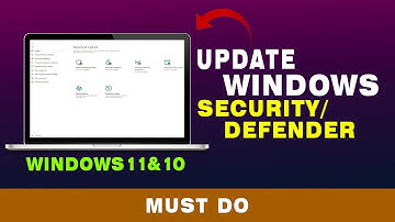 How To Update Windows Security/Windows Defender in Windows 11/10 (2024)
