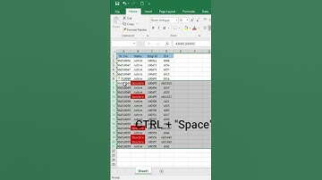 Excel shortcut key to hide/unhide rows  #shorts #shortcut #exceltutorial #excel