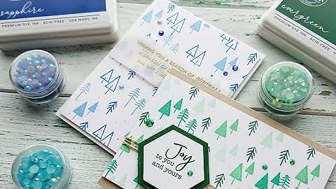 Creating backgrounds with small images for quick and easy cards | Natasha Valkovskaya