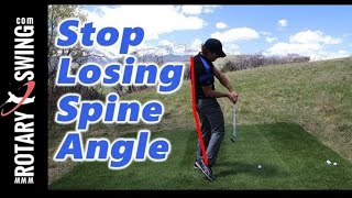 How to STOP Losing SPINE ANGLE in Downswing
