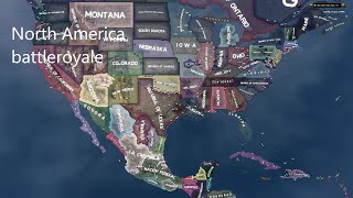 When North American states goes into battleroyale - Hoi4 Timelapse