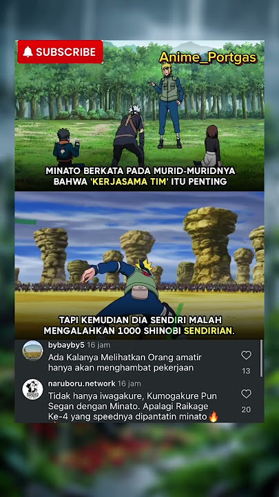 APA ITU KERJA TIM KALO KATA MINATO🔥 #anime #naruto #minato