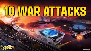 Alliance War 10 Attacks - MARVEL Strike Force - MSF