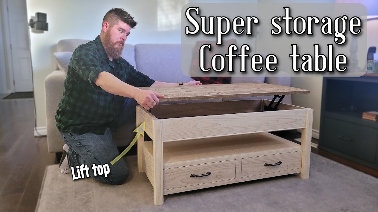 The practical table // How to build a lift top coffee table