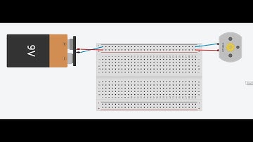 DC Motor Circuit on TinkerCAD