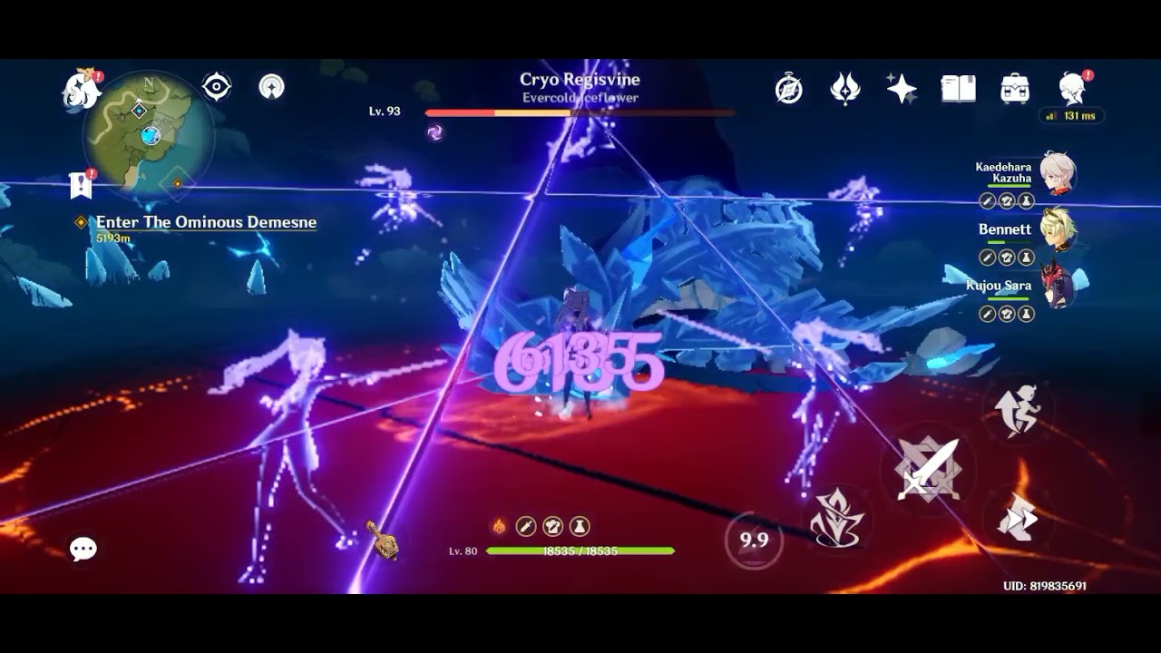 MY KEQING FINALLY  REACHED  A TOTAL OF ROUGHLY 120K BURST DAMAGE 😭