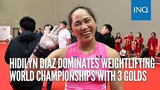 Hidilyn Diaz dominates weightlifting world championships with 3 golds