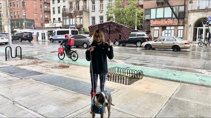 NYC LIVE Walking Rainy Day Greenwich Village New York City May 7, 2022